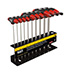 KLE-JTH610EB                   10PC SAE BALL END T-HANDLE HEX KEY SET from